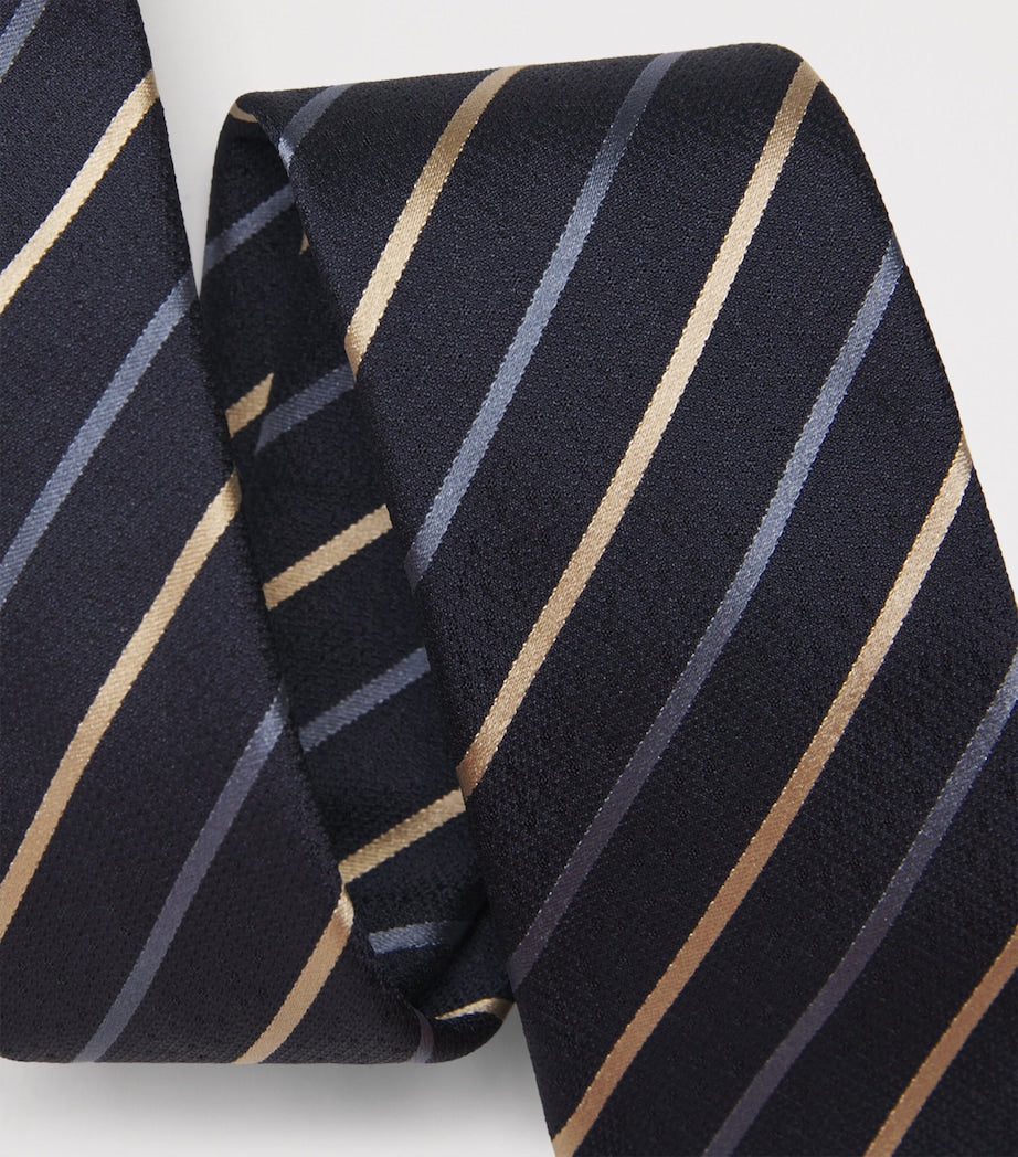 Emporio Armani silk stripe tie - British product