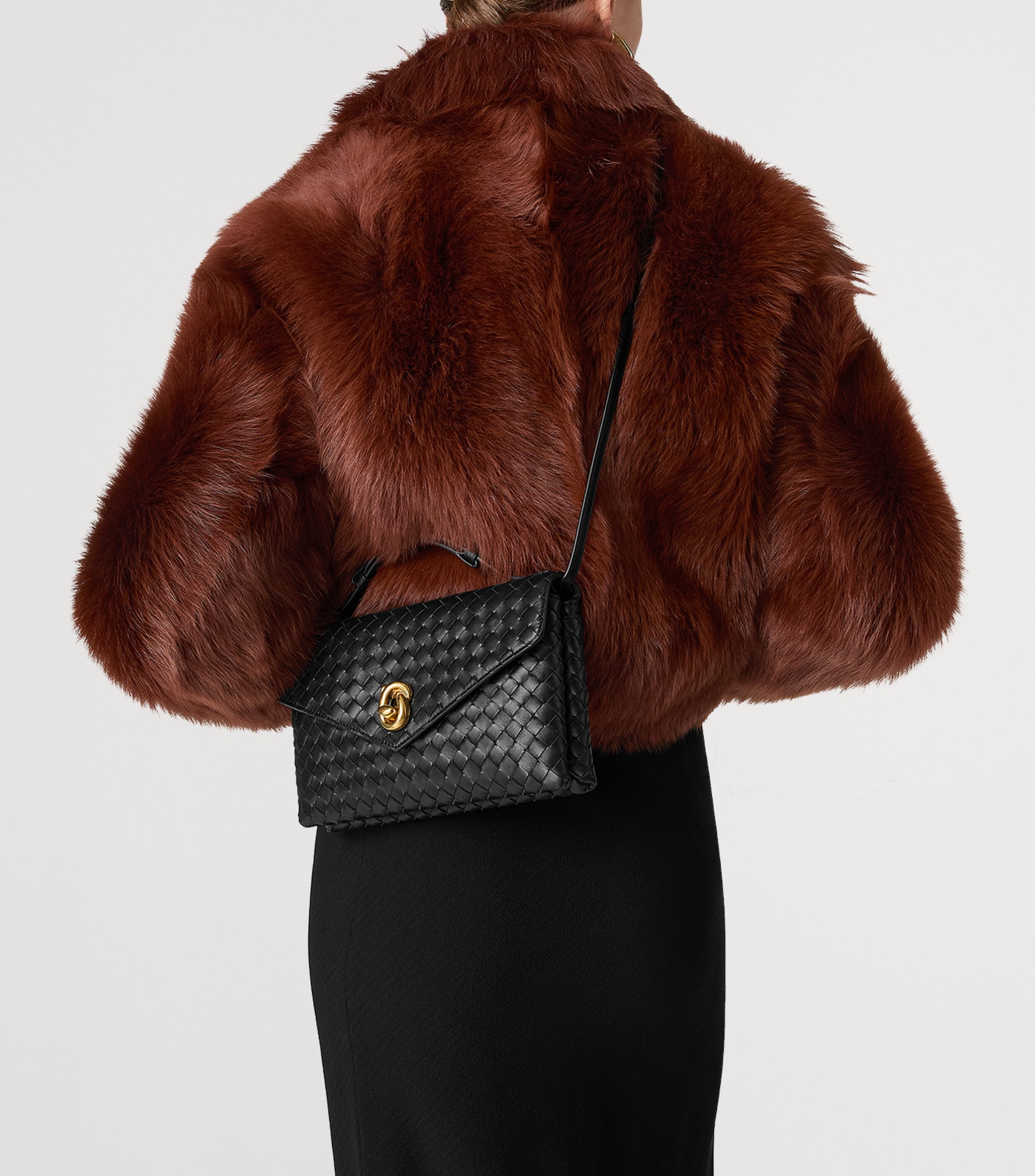 Bottega Veneta Knot Lock handbag imported from the UK