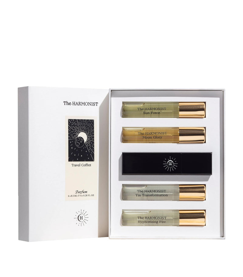 The Harmonist travel coffret with four 8.5ml perfume sprays (British brand)