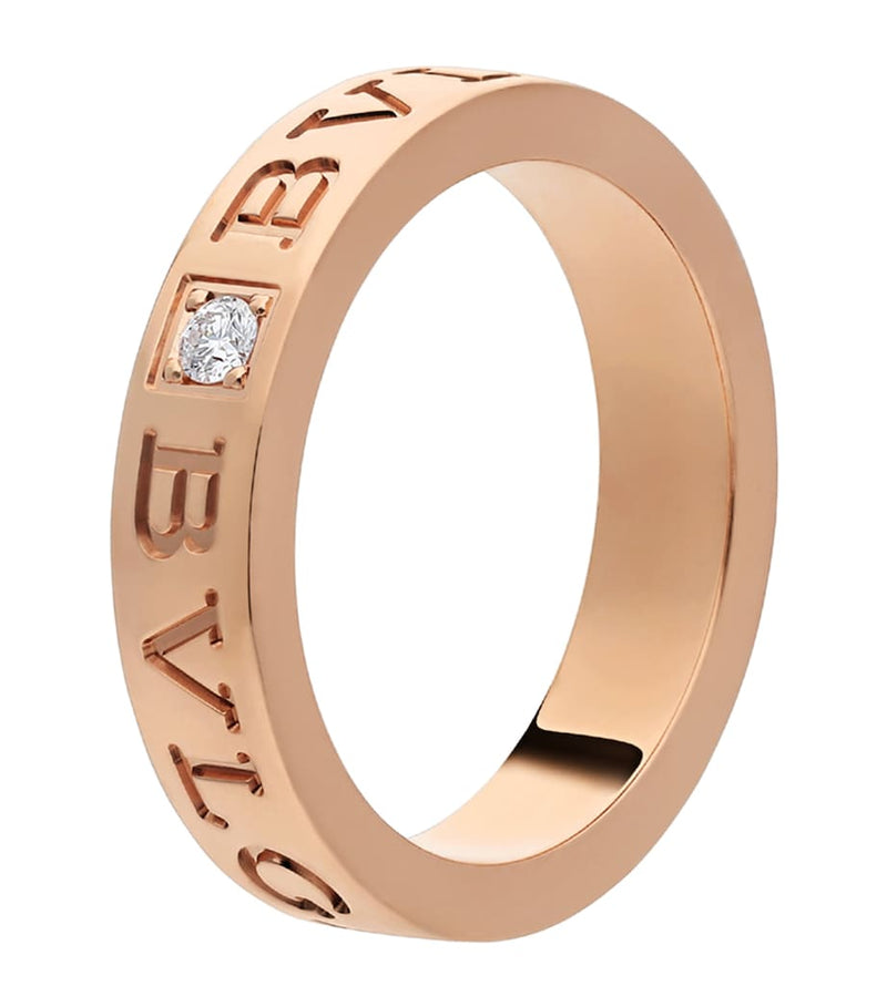 Bvlgari B.zero1 ring rose gold with diamonds, UK version