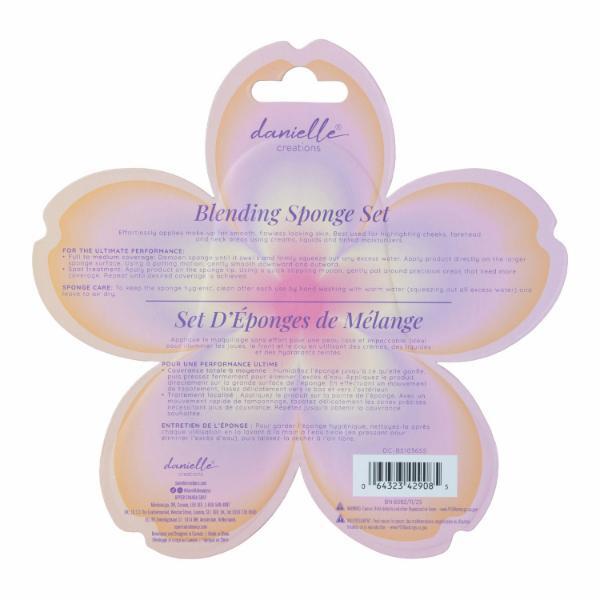 Danielle Creations makeup blending sponge set 3pcs (British brand)