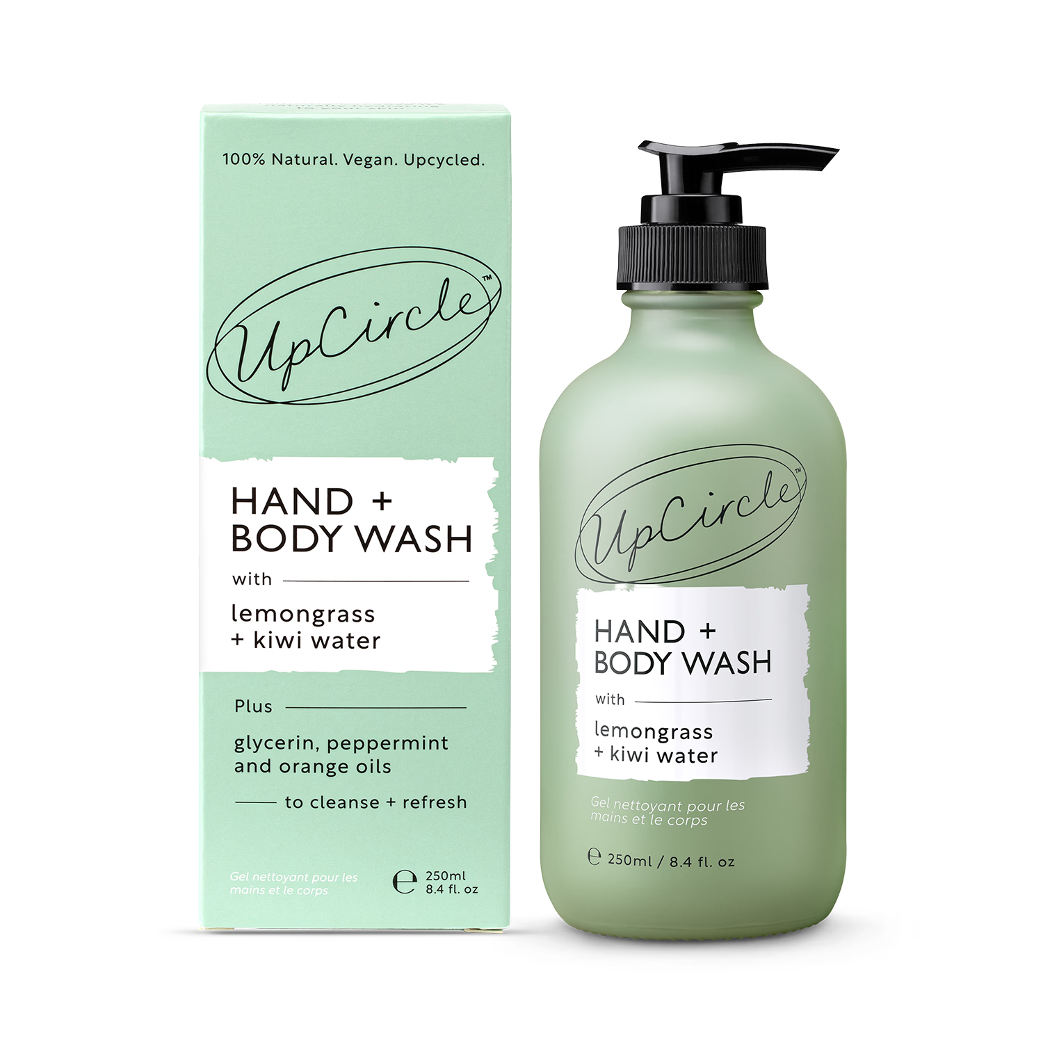 UpCircle Hand + Body Wash Kiwi Water 250ml - British product