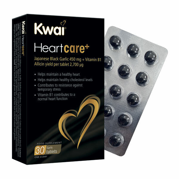 Kwai Heartcare+ Japanese Black Garlic Vitamin B1 30 Tablets GOODS Superdrug   