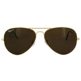 Ray-Ban Aviator polarised sunglasses gold frame, imported from the UK