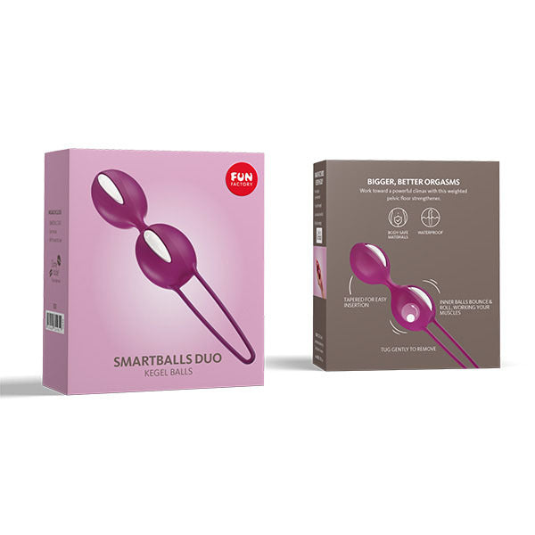 Fun Factory Smartballs Duo silicone pelvic exercisers - British product