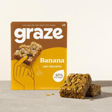 Graze Vegan Banana Snack Bars Wholegrain Oats   4 per pack Food Cupboard M&S   