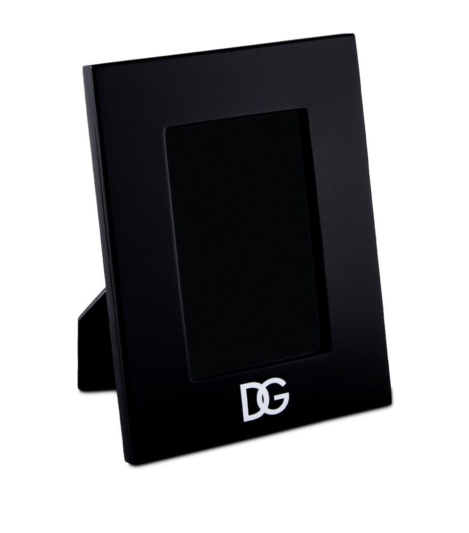 Dolce&Gabbana Casa Lacquered Wood Logo Photo Frame 8.7 x 6.7 inches - British product