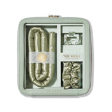 Silk Addict heatless curlers set olive green (British brand)