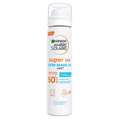 Superdrug Garnier Ambre Solaire SPF50+ Over Makeup Face Mist 75ml- Buy online at McGrocer