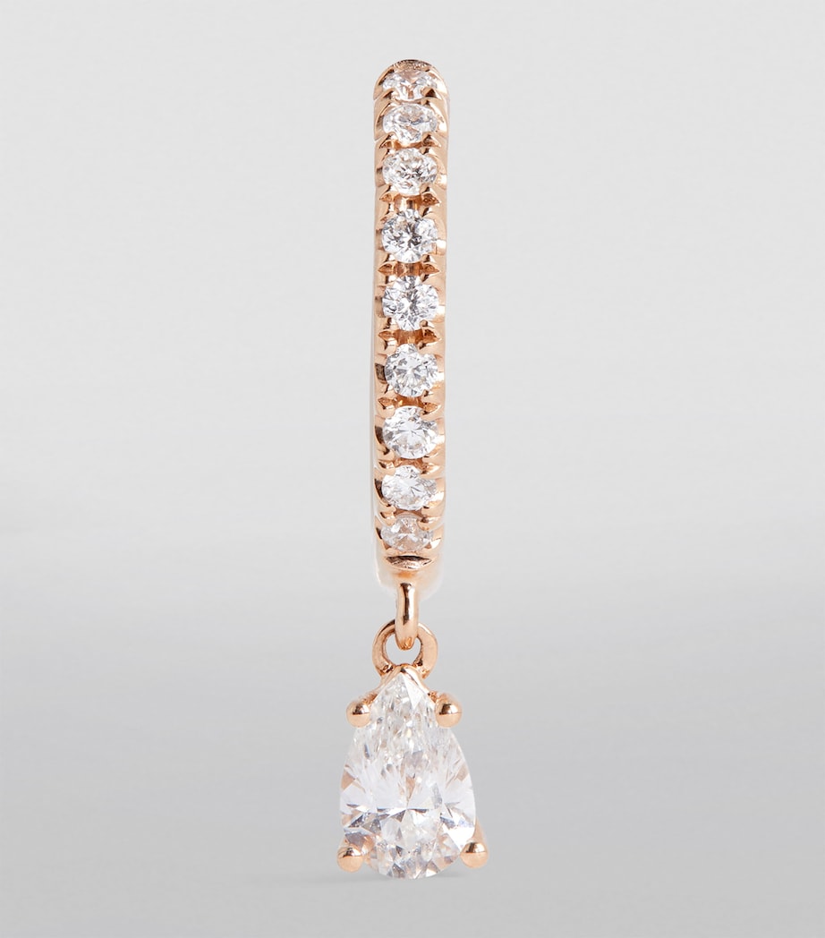 Anita Ko single huggie earring rose gold diamond, imported from the UK