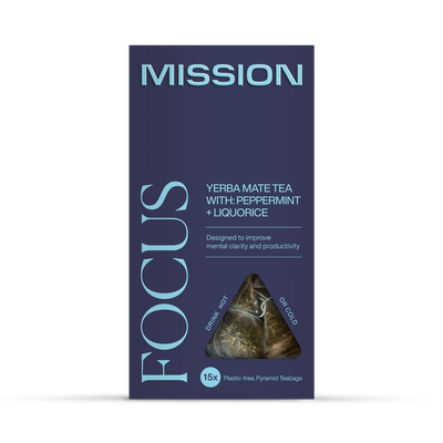 Holland & Barrett Mission Focus Yerba Mate Tea Peppermint and Liquorice 15 Tea Bags- Buy online at McGrocer