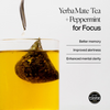 Mission Focus Yerba Mate tea peppermint liquorice 15 bags, imported from the UK
