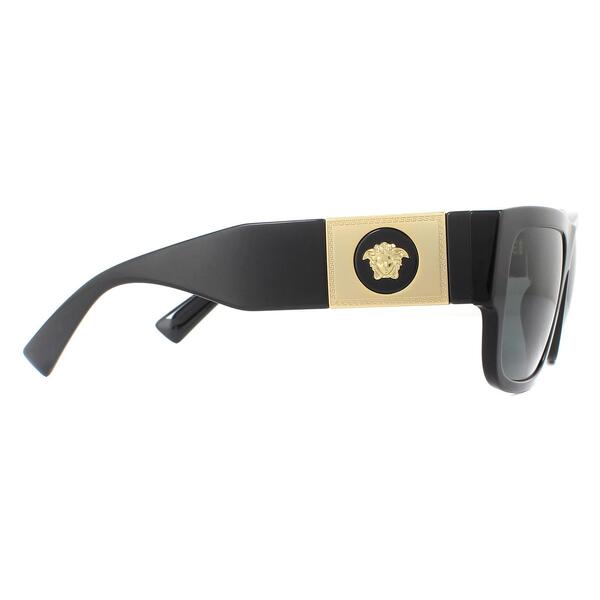 Versace VE4406 black sunglasses large rectangular, imported from the UK