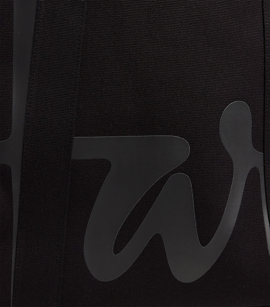 Harrods medium cotton logo tote bag, UK version