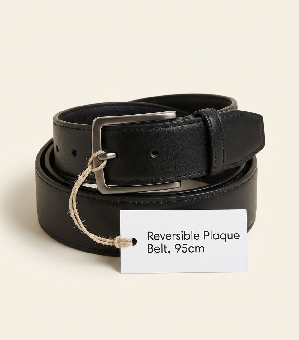 Burberry reversible belt with check pattern and TB buckle (British brand)