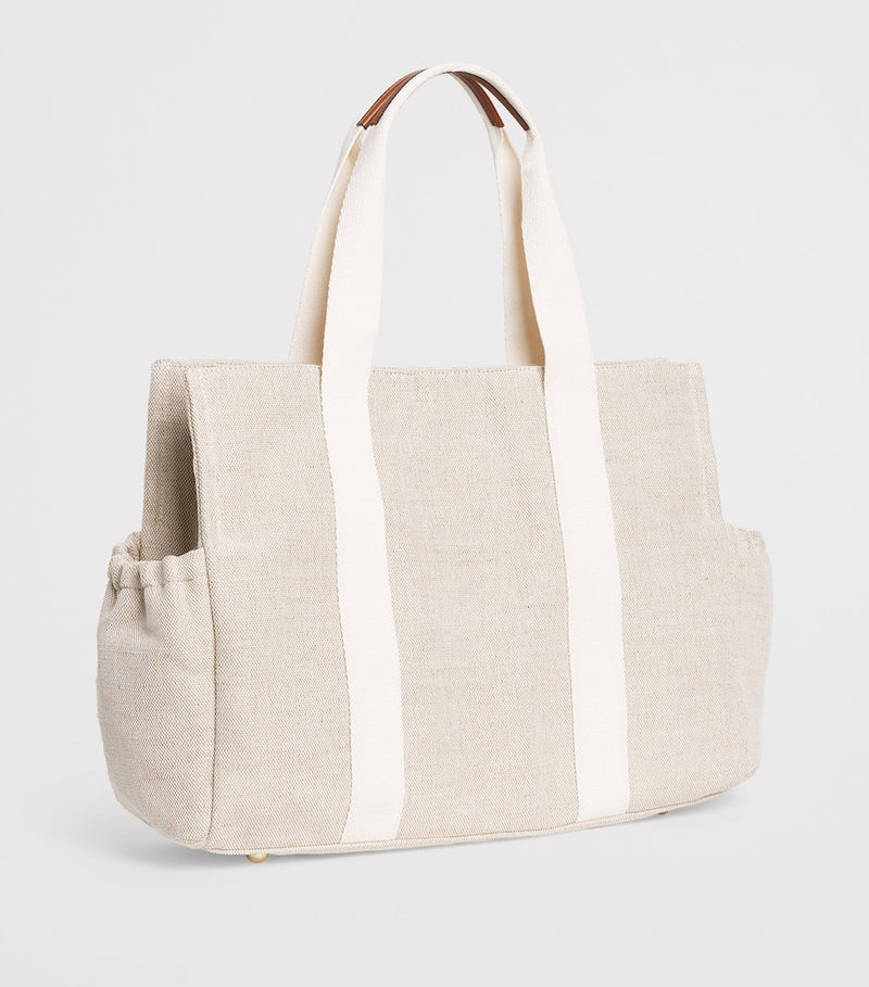 Chloé Kids canvas logo changing bag - British product