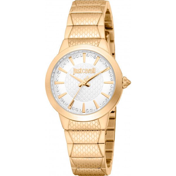 Just Cavalli gold ladies watch stainless steel bracelet - British product