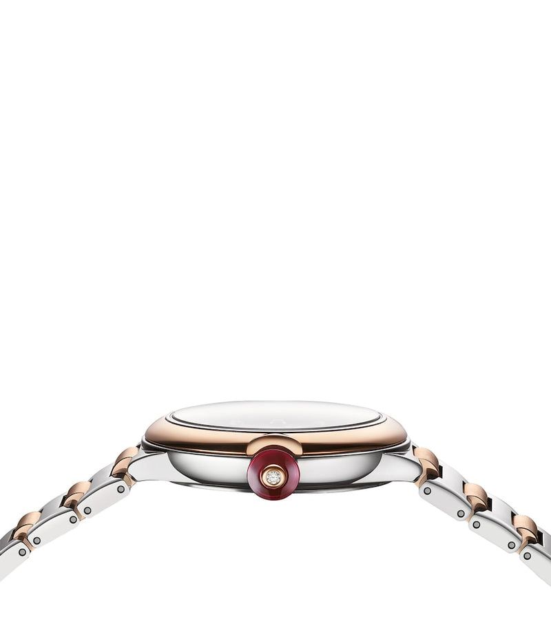 Bvlgari Lvcea rose gold diamond watch 33mm, UK version
