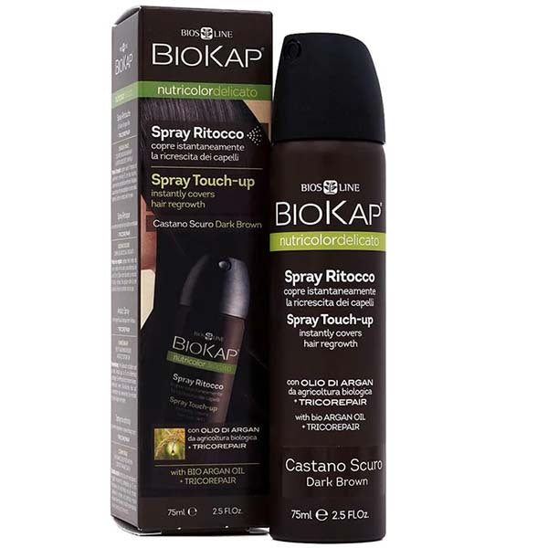 BioKap Root Touch Up Spray Dark Brown 75 ml - British product
