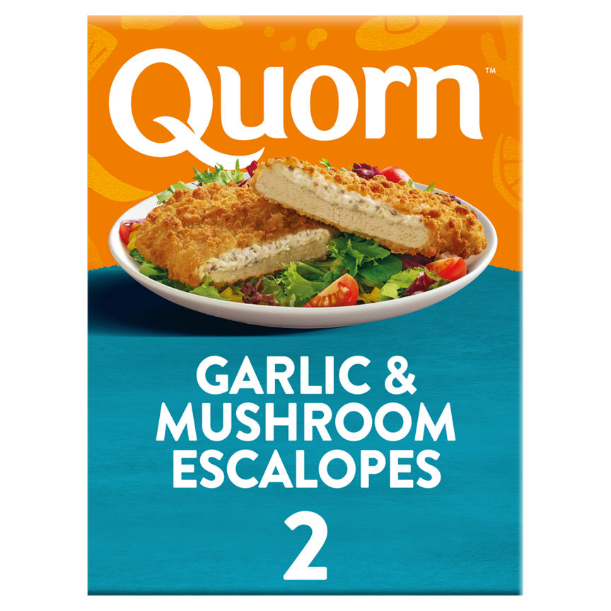 Quorn Vegetarian 2 Garlic & Mushroom Escalopes GOODS ASDA   