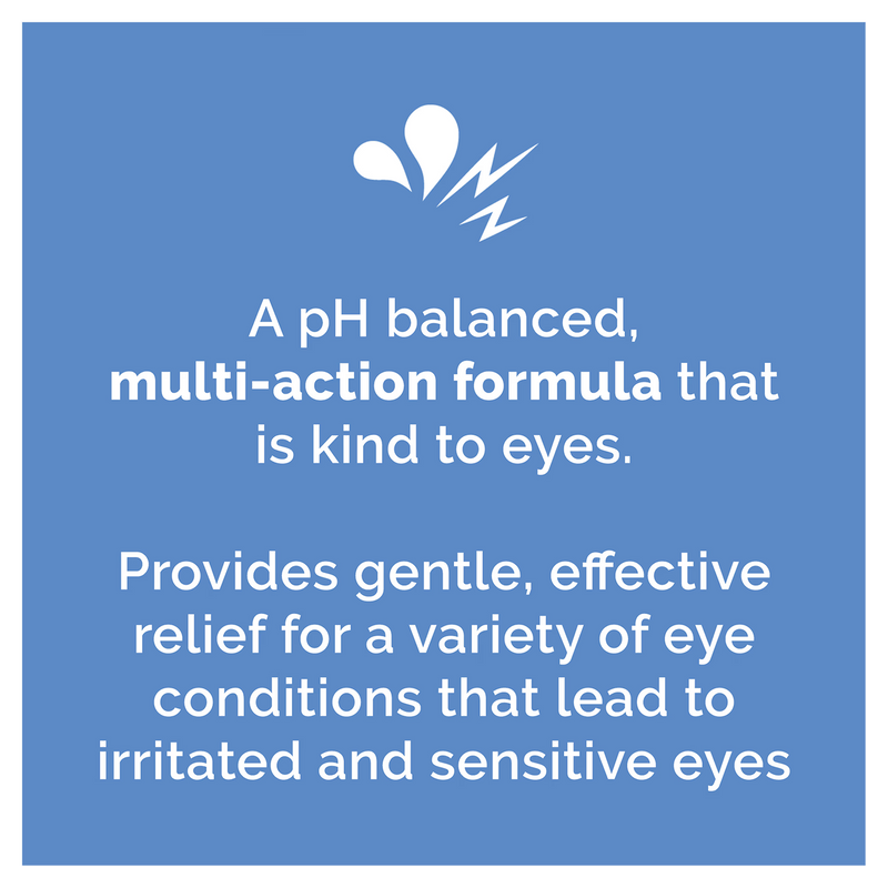 Optrex Multi Action Eye Wash with Flexiseal Eye Bath (British brand)