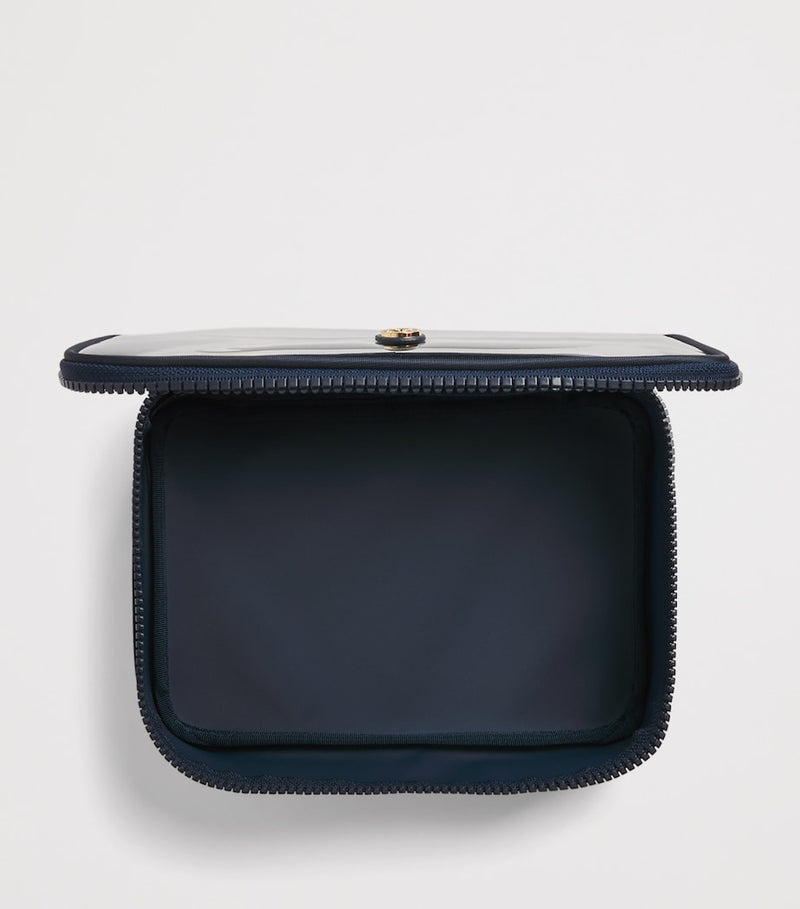 Harrods clear cosmetic bag with transparent front, UK version