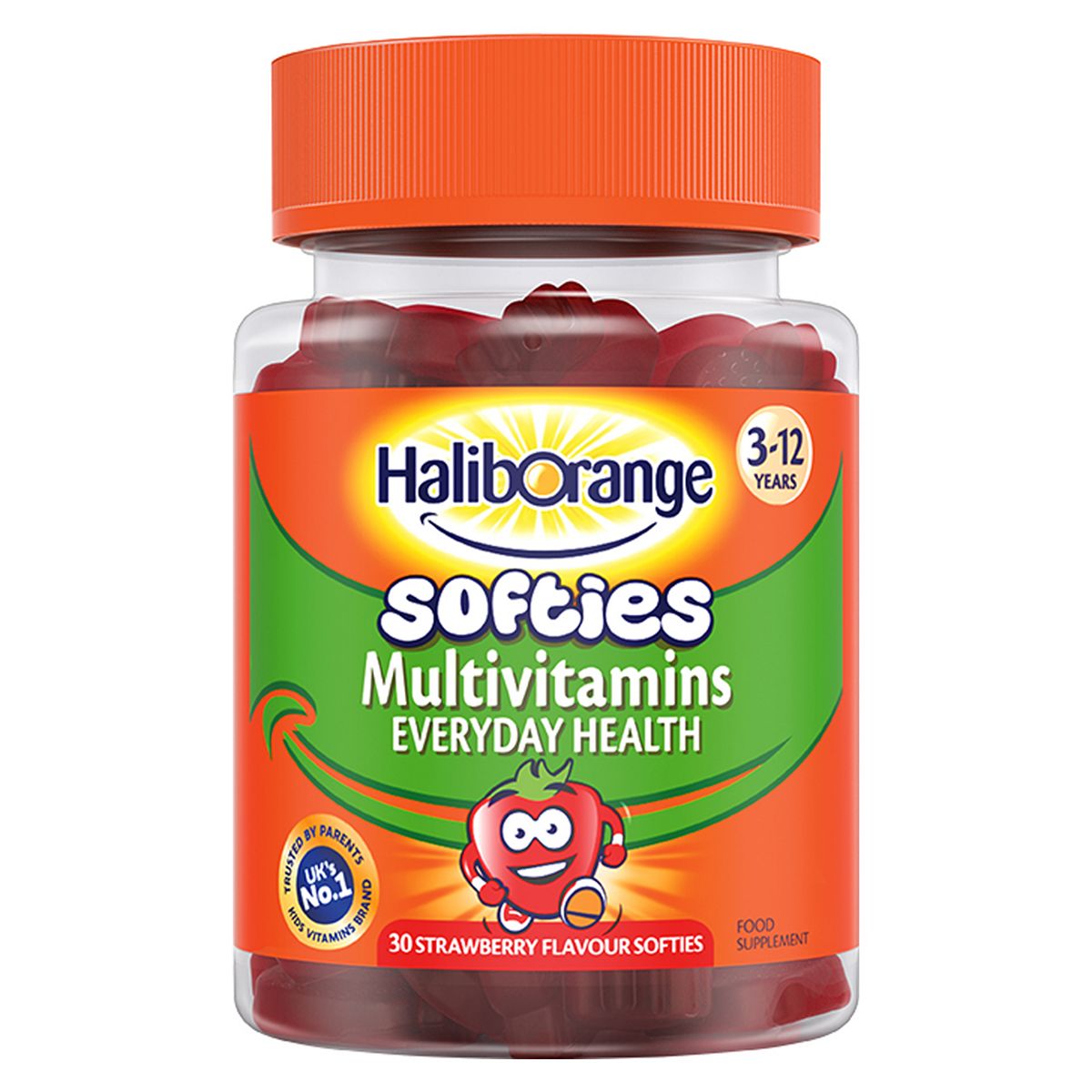 Haliborange 3-12 Years Multivitamins Everyday Health - 30 Strawberry Flavour Softies GOODS Boots   