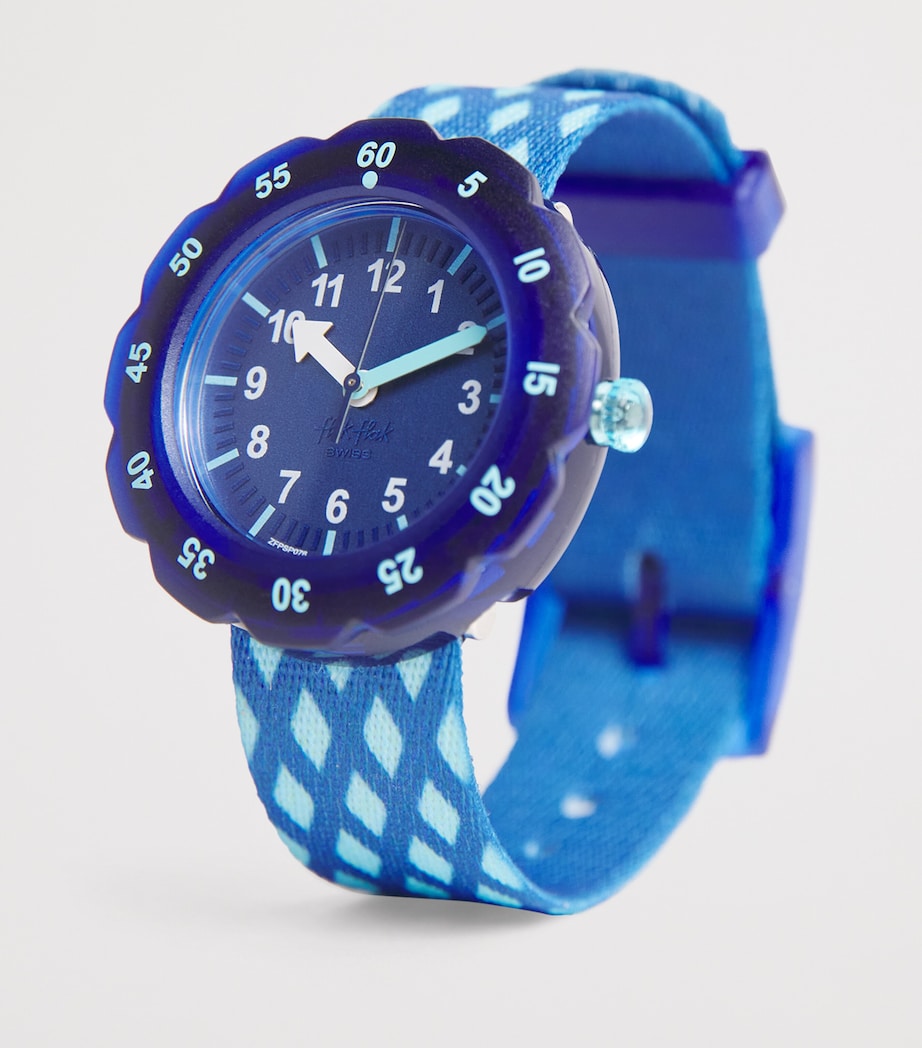 Flik Flak Criss-Cross watch 31.85mm, imported from the UK