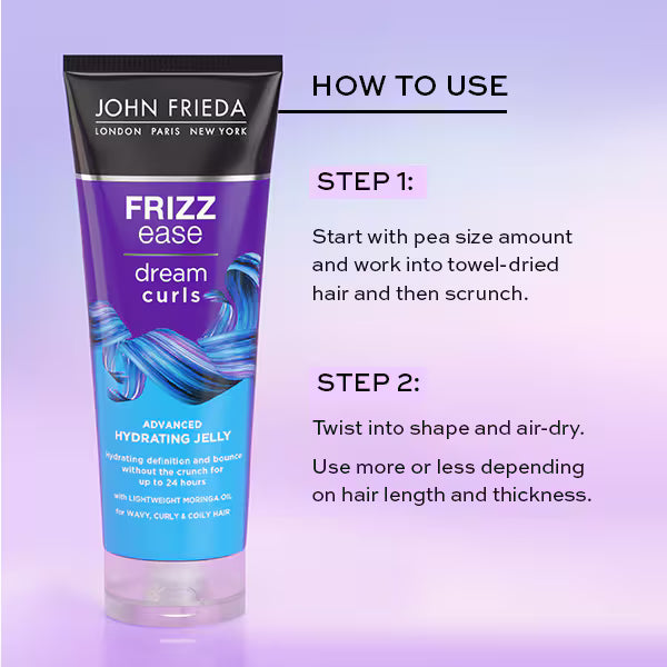 John Frieda Dream Curls Hydrating Jelly 200ml, imported from the UK