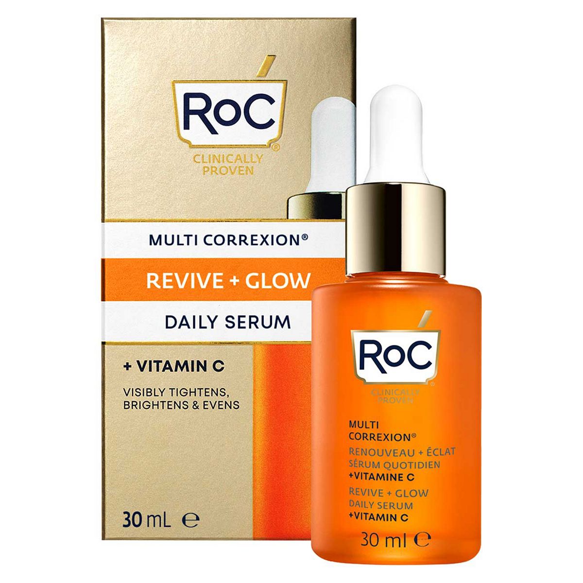 RoC®️ Multi Correxion®️ Revive + Glow Vitamin C Serum 30ml GOODS Boots   