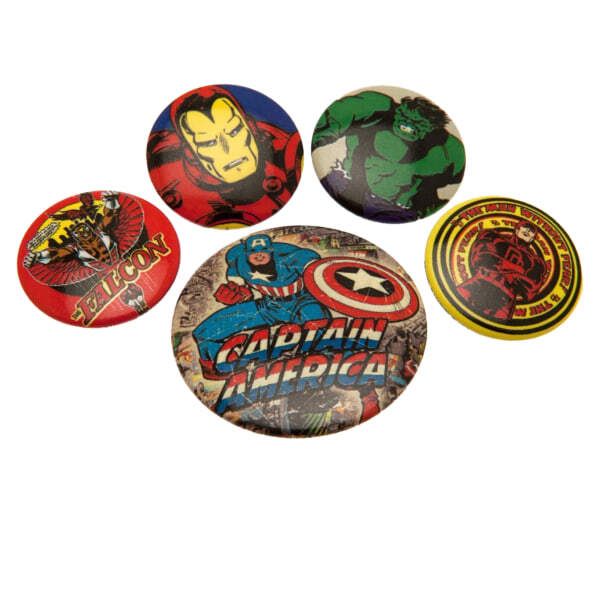 Marvel Comics Button Badge Set