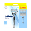 Gillette SkinGuard Sensitive men's razor with 10 blade refills - British product
