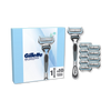 Gillette SkinGuard Sensitive men's razor with 10 blade refills - British product
