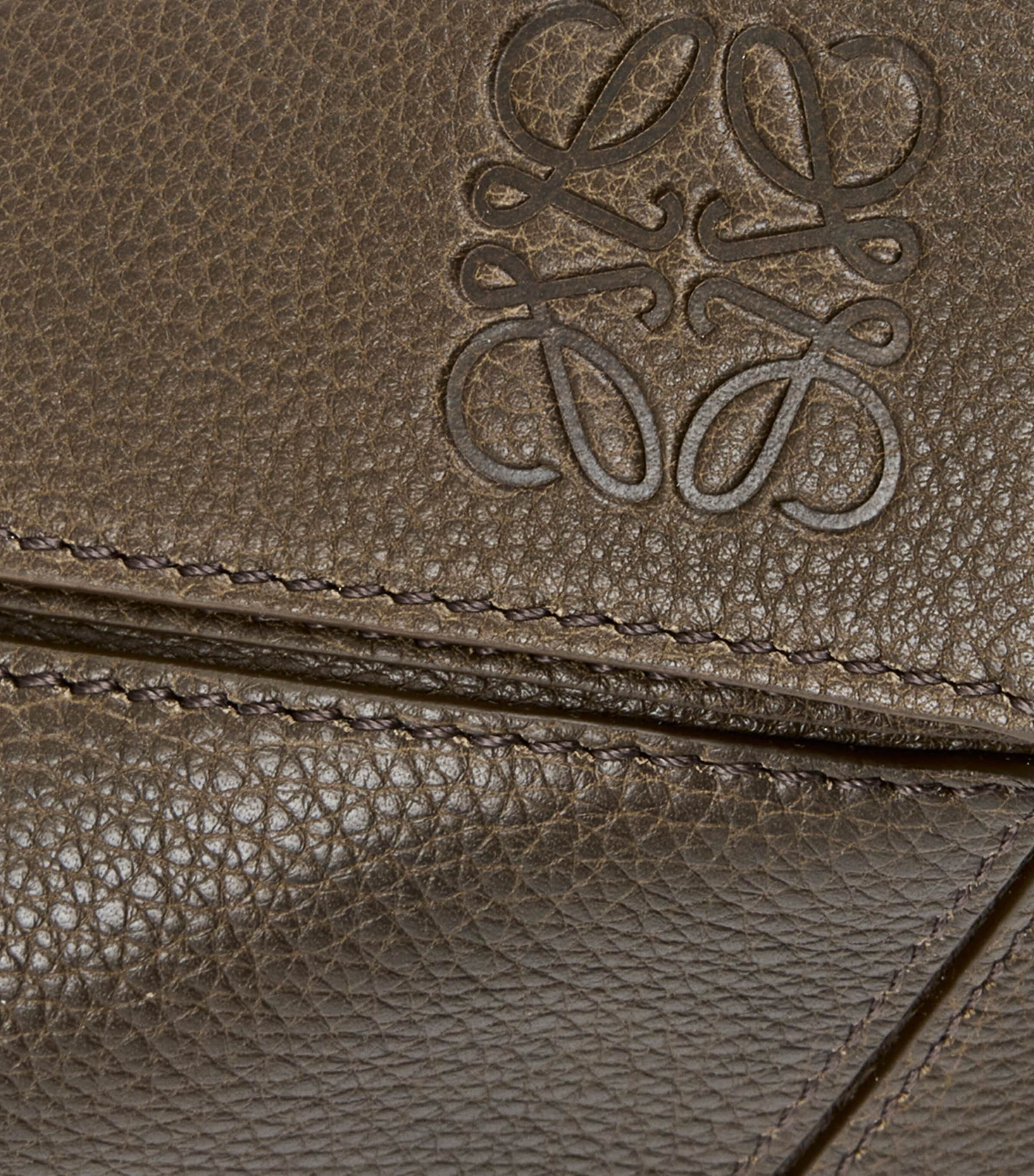 LOEWE Puzzle Edge large leather top-handle bag, imported from the UK