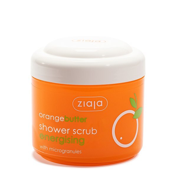 Ziaja orange butter energising shower scrub 200ml, UK version