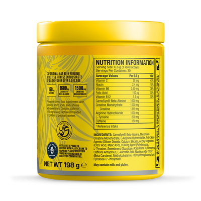 Poudre de pré-entraînement Cellucor C4 Original Pineapple Head 198g