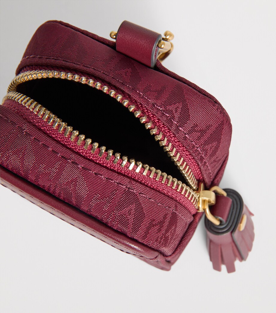 Anya Hindmarch Jacquard Logo Earphones Case