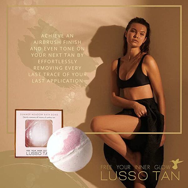 Lusso Tan Summer Meadow Tan Removing Bath Bomb 179g