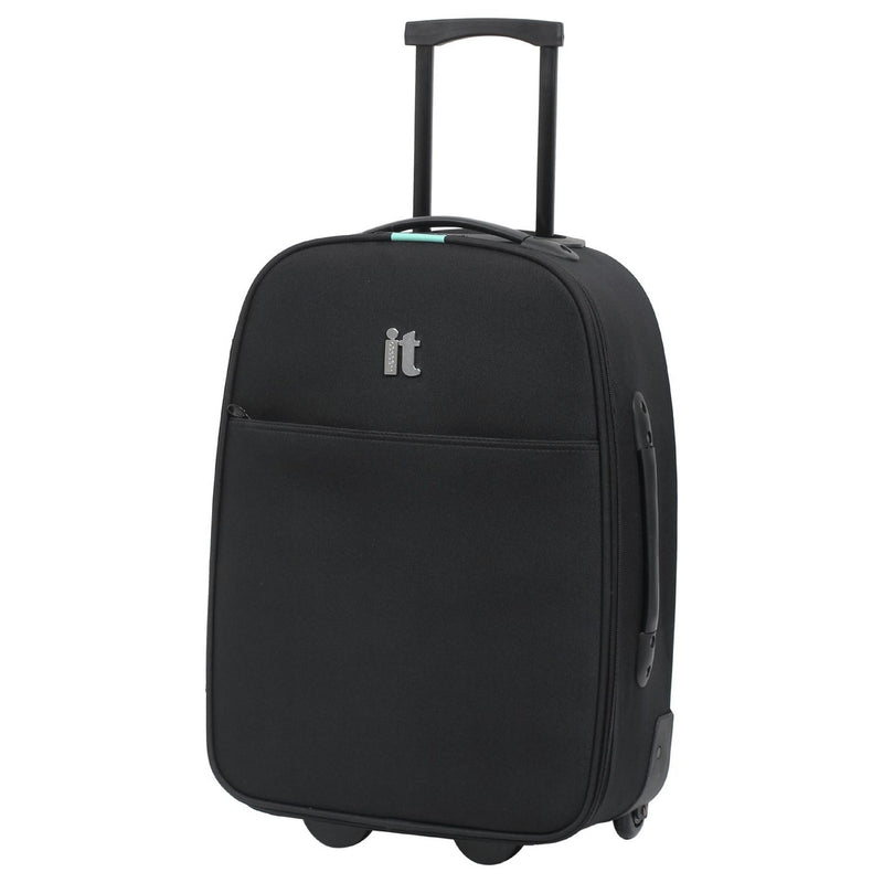it Luggage soft cabin suitcase black 39 litres, imported from the UK