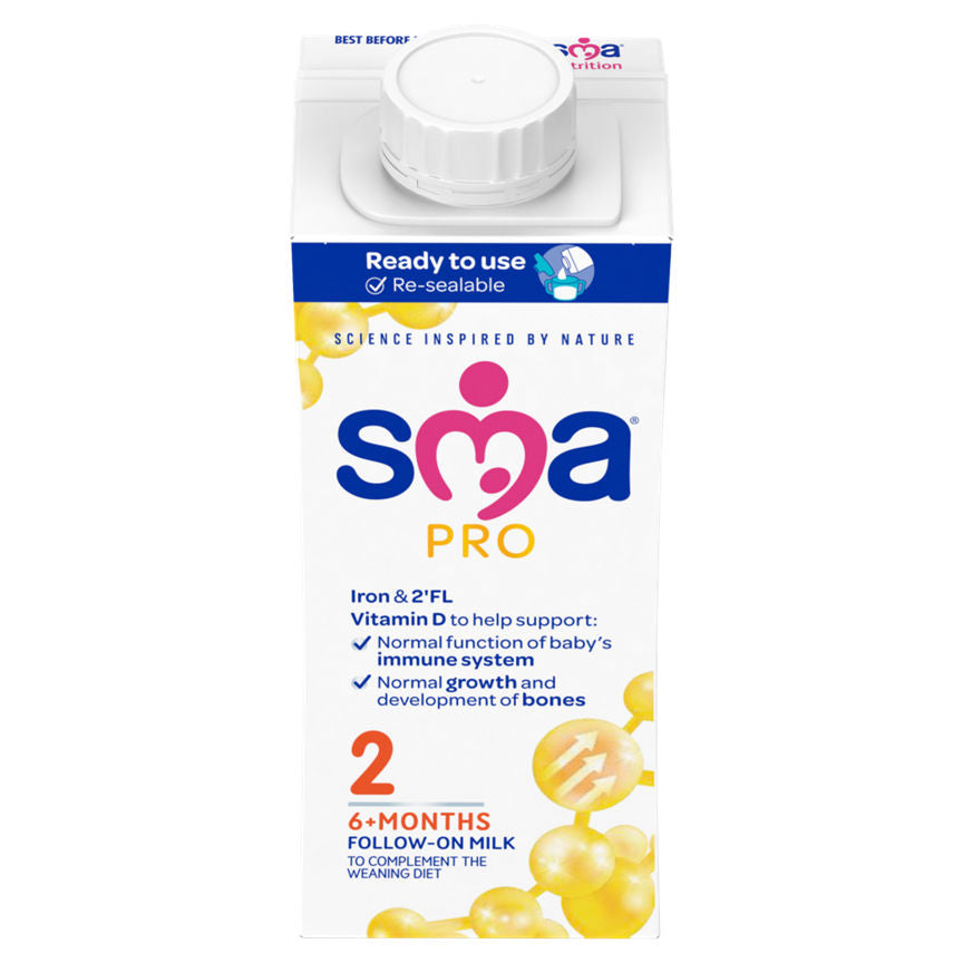SMA PRO Follow-on Milk 6 mth+ Ready to Drink Baby Milk ASDA   