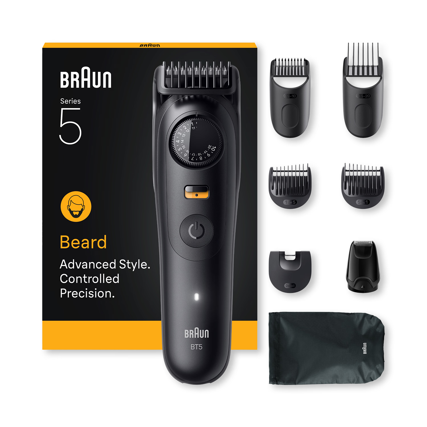 Braun Series 5 beard trimmer BT5560 black, UK version