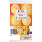 Ocado 6 Mini Garlic & Coriander Naans   6 per pack GOODS M&S   