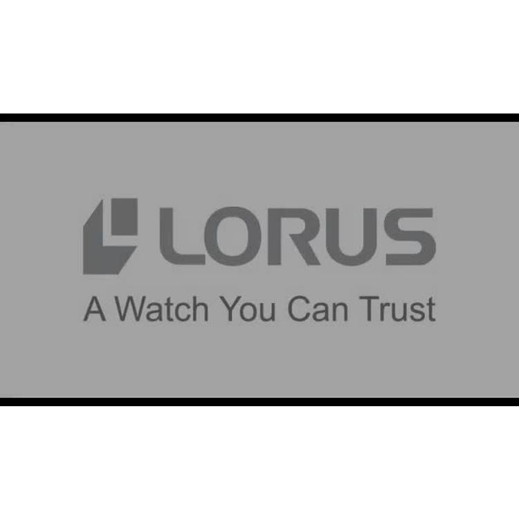 Lorus men's leather strap watch white dial 32mm (British brand)