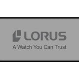 Lorus men's leather strap watch white dial 32mm (British brand)