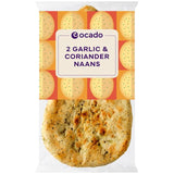 Ocado 2 Garlic & Coriander Naans   2 per pack GOODS M&S   