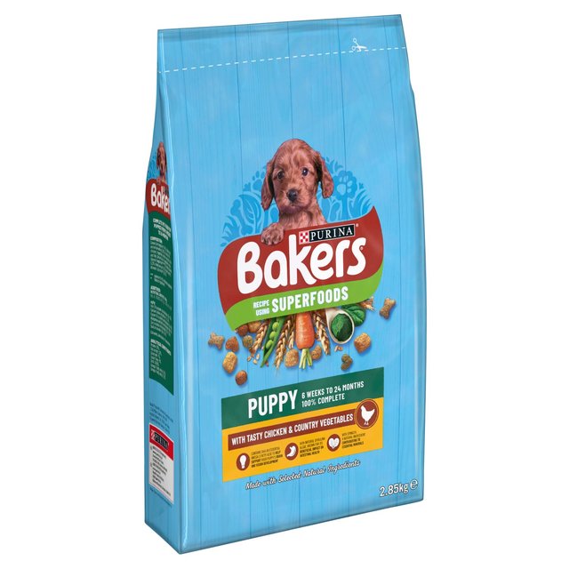 Bakers Puppy Chicken with Vegetables Dry Dog Food    2.85kg GOODS M&S   