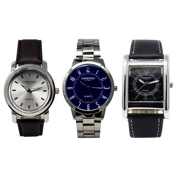Constant quartz analogue watch set for men (British brand)