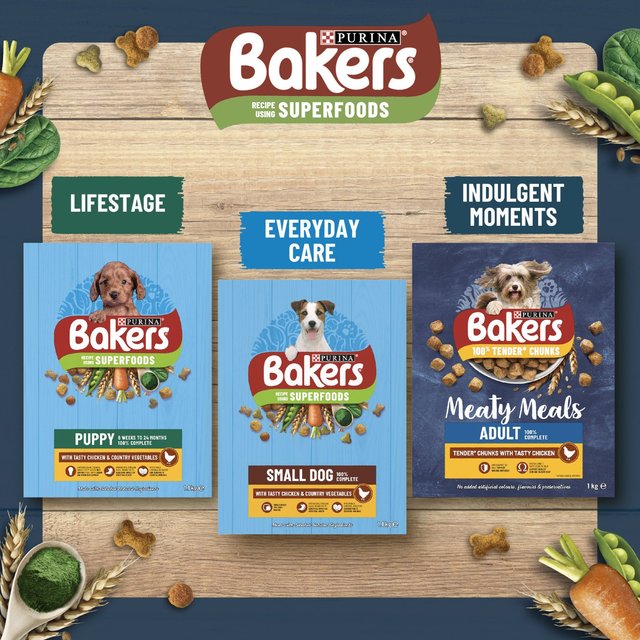 Bakers Beef with Vegetables Dry Dog Food   3kg GOODS M&S   