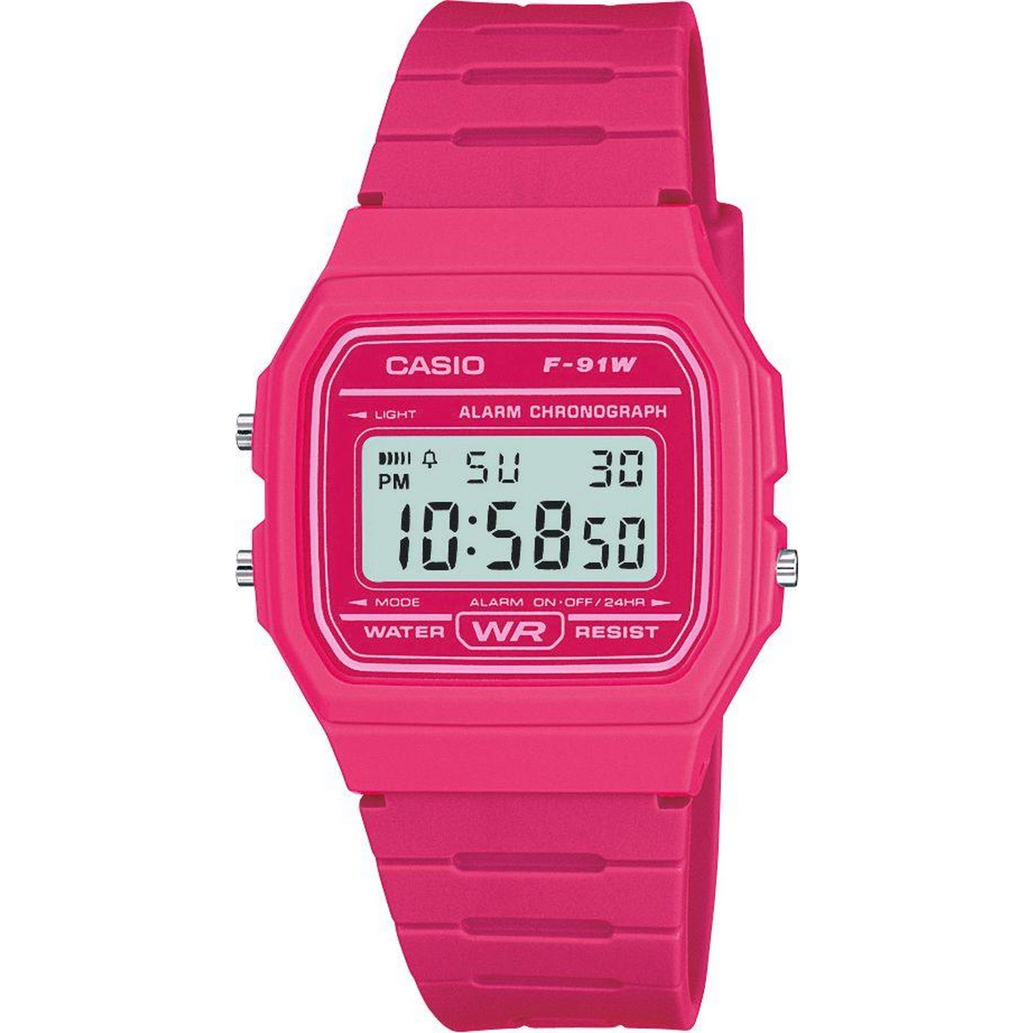 Casio watch pink resin strap 33.2mm, imported from the UK