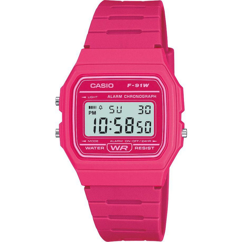 Casio watch pink resin strap 33.2mm, imported from the UK
